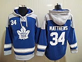 Maple leafs 34 Auston Matthews Blue All Stitched Pullover Hoodie,baseball caps,new era cap wholesale,wholesale hats